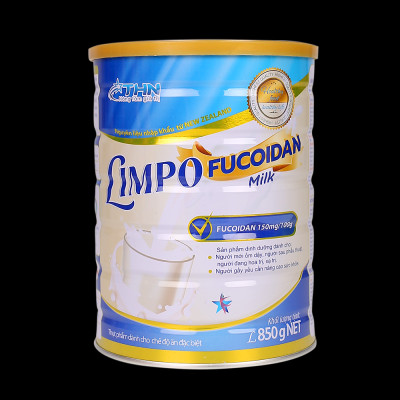 LIMPO MILK FUCOIDAN 850G - Sữa bột dinh dưỡng dành cho người hoá trị, xạ trị, người mới ốm dậy, người sau phẫu thuật