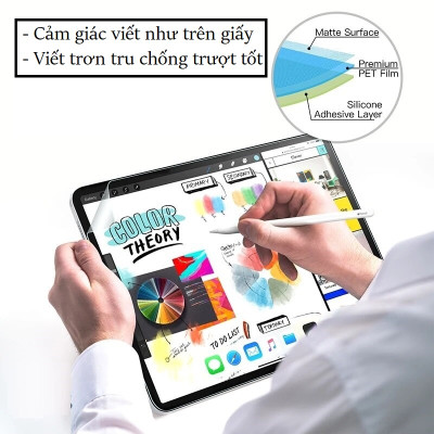 Miếng Dán Màn Hình Paper-Like cho Xiaomi Pad 6, Pad 6 Pro Viết Vẽ như trên giấy, chống vân tay - Hàng nhập khẩu