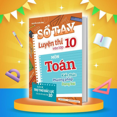 Sách - Sổ Tay Luyện Thi Vào Lớp 10 Môn Toán + Ngữ Văn + Tiếng Anh - Combo 3 Cuốn - Megabook