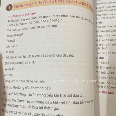 Combo 2 cuốn sách Chiến Thuật Viết Văn Tiểu Học Tập 1 + Tập 2