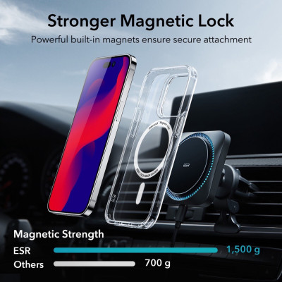 Ốp Lưng Trong Suốt ESR Classic Hybrid HaloLock Dành Cho iPhone 14 PRO MAX / 14 PRO / 14 PLUS / 14 - HÀNG CHÍNH HÃNG