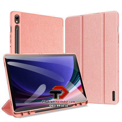 Bao da dành cho Samsung Galaxy Tab S9 chính hãng Dux Ducis Domo có ngăn đựng bút - Hàng chính hãng 