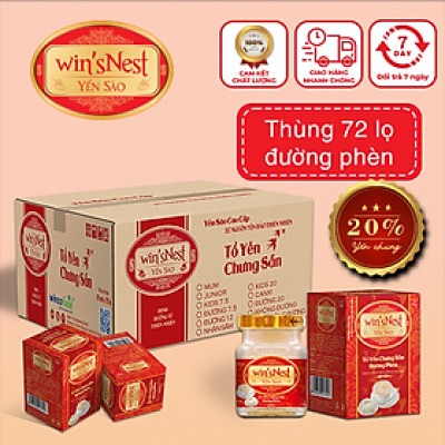 Thùng 72 lọ Yến sào win