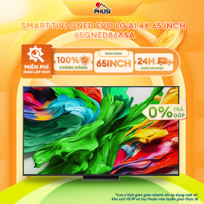 Smart Tivi LG QNED Evo AI Mini LED 4K 55 Inch 55QNED86ASA/ 65 Inch 65QNED86ASA/ 75 Inch 75QNED86ASA/ 86 Inch 86QNED86ASA - Hàng Chính Hãng - Mới 100%