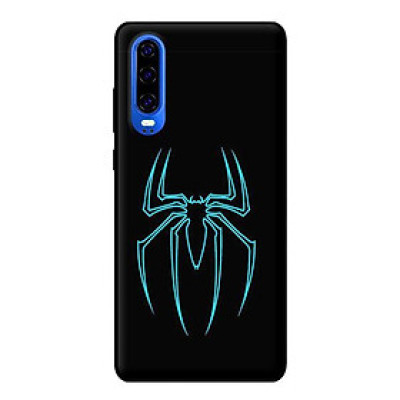 Ốp lưng in cho Huawei P30 mẫu Nhện Neon - Hàng chính hãng