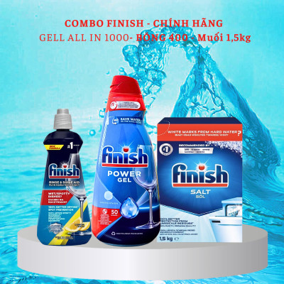 Gel rửa chén bát Finish All In One Max 650ml Shine & Protect 