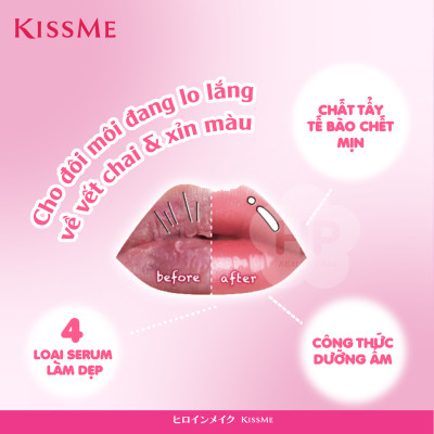 Kem Tẩy Tế Bào Da Chết Cho Môi Kissme Puchi Mochi Lips Scrub (Tuýp 10 G)
