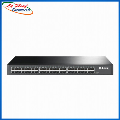 Bộ Chia Mạng Switch D-Link DGS-1048 48 Cổng RJ45 10/100/1000Mbps Vỏ Kim Loại - Hàng Chính Hãng