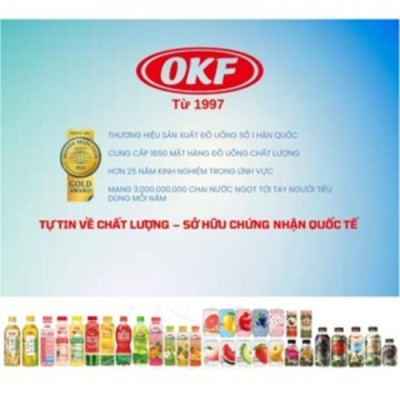 Nước ngọt có ga vị bưởi (NƯỚC BƯỞI CÓ GA) OKF HÀN QUỐC 350ml