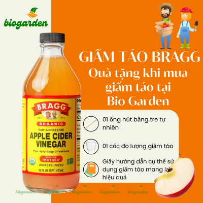 Giấm táo hữu cơ Organic Bragg 473ml (3 chai)