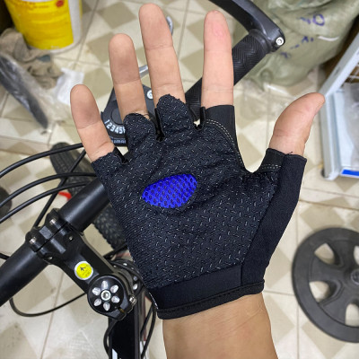 Găng tay xe đạp Kiotool tập gym tập thể dục thoáng khí nhám trống trơn