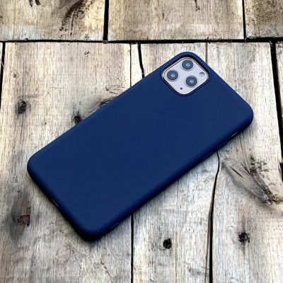 Ốp lưng dẻo mỏng màu xanh dương dành cho iPhone  11 Pro Max - Hàng chính hãng