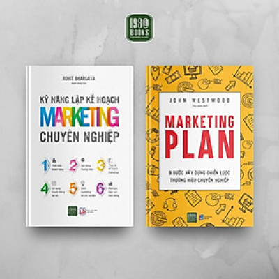 Sách - Combo 2 Cuốn: Marketing Plan + Kỹ Năng Lập Kế Hoạch Marketing Chuyên Nghiệp - 1980 Books