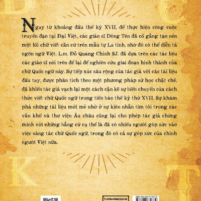 Lịch Sử Chữ Quốc Ngữ 1620-1659