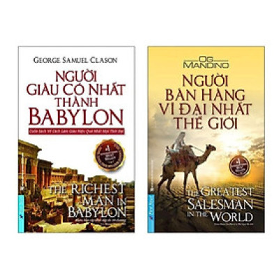 Sách - Người Giàu Có Nhất Thành Babylon + Người Bán Hàng Vĩ Đại Nhất Thế Giới - Combo 2 Cuốn - First News