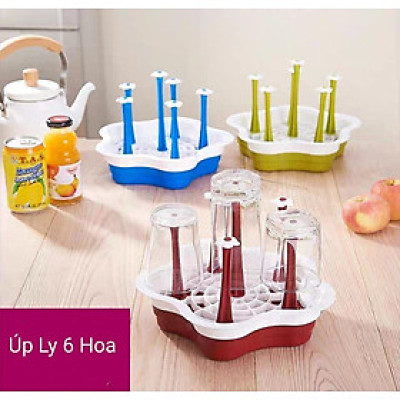 Khay úp ly, khay úp cốc 6 - 8 - 10 nhánh để ly - Tháo ráp tiện lợi, nhựa cao cấp chống bám bẩn 28 (VNM6219)