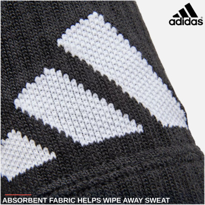 Băng Cổ Tay Thun Co Giãn ADIDAS ADST-13403BK Wrist Protectors - Phụ Kiện Thể Thao Chính Hãng (1 Cặp)