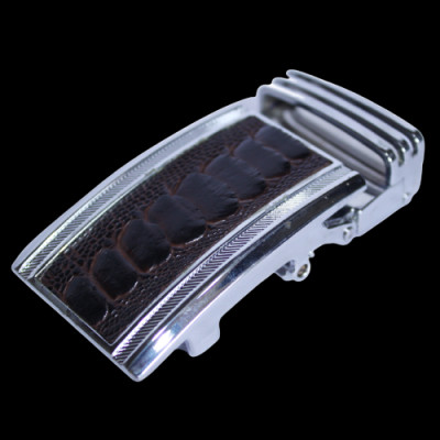 HC9409-10-11-12 - Đầu khóa da đà điểu Huy Hoàng 4 phân đầu trắng màu đen, nâu đất, vàng bò, nâu đỏ