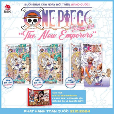 Truyện - One Piece - Tập 104 - Bản Giới Hạn - Eiichiro Oda - NXB Kim Đồng