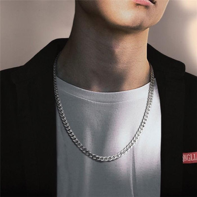 Dây Chuyền Nam Nữ Chuỗi Trơn Basic Màu Bạc - Vòng Cổ Chuỗi Trơn Vừa Unisex Thép Không Gỉ PTDCNA15