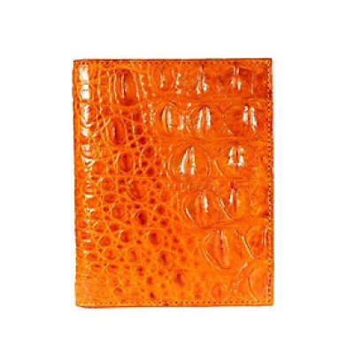 Ví đựng Passport da cá sấu Huy Hoàng màu vàng HC9203