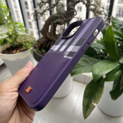 Ốp lưng Mentor VII dành cho iPhone 14 Pro Max nhét thẻ màu tím - hàng chính hãng