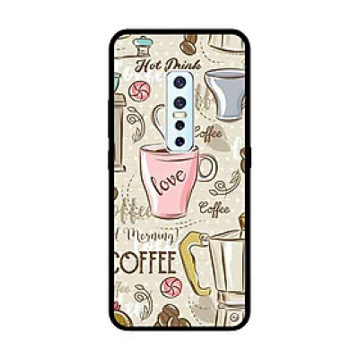 Ốp Lưng in cho Vivo V17 Pro Mẫu Họa Tiết Cà Phê - Hàng Chính Hãng