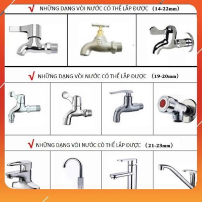 ️Evoucher Bộ dây vòi xịt nước rửa xe, tưới cây đa năng, tăng áp 3 lần, loại 7m, 10m 206236 đầu đồng, cút, + mở chai