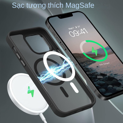 Ốp Lưng Cho IPhone 16 Pro, 16 Pro Max hiệu Likgus Gucase - Chống Bám Vân Tay, Hỗ Trợ Sạc Từ Tính, Ốp chống sốc Mặt Lưng Nhám Mờ Cao Cấp - Hàng nhập khẩu