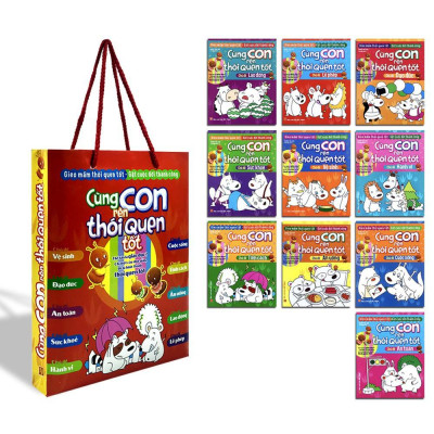 Túi - Cùng Con Rèn Thói Quen Tốt (Lẻ 10 Cuốn) - Bản Quyền