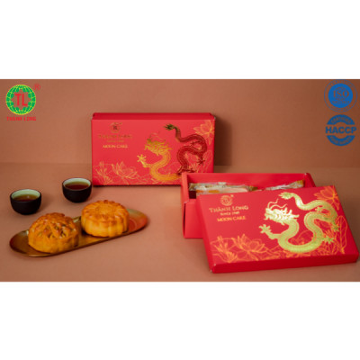 Hộp bánh trung thu 2 bánh chay 220g - Combo chay 2 - Thành Long (440g) - VIỆT NAM