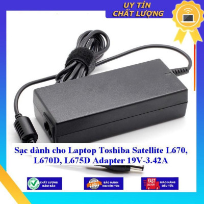 Sạc dùng cho Laptop Toshiba Satellite L670 L670D L675D Adapter 19V-3.42A - Hàng Nhập Khẩu New Seal
