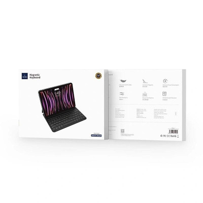 Bao da nam châm kèm bàn phím Wiwu Ultra Slim Magnetic Keyboard F17 cho iPad A16 Gen 11 , Air 13inch M3 , Air 11inch M3 , Gen 10 , Air 4 /5/ Air 6 11inch , iPad 12.9 M1/M2 , iPad Pro 11inch M1/M2 - Hàng chính hãng