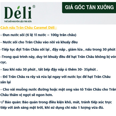 Trân châu caramel Déli 1kg