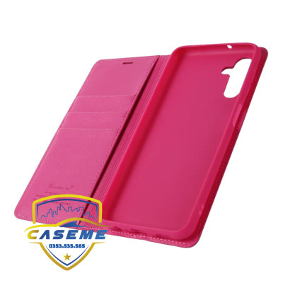 Bao da dạng ví dành cho Samsung Galaxy A55 5G, A35 5G, A25 5G, A15, A05s hàng chính hãng Hanman có quai cài (Tặng 2 túi PVC đựng thẻ ATM)