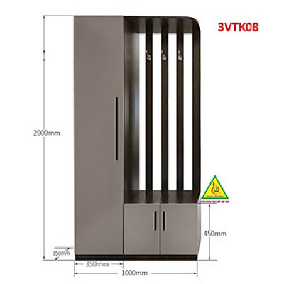 VÁCH NGĂN PHÒNG KHÁCH, NHÀ BẾP, VÁCH NGĂN PHÒNG 3VTK08 - NỘI THẤT LẮP RÁP VIỄN ĐÔNG