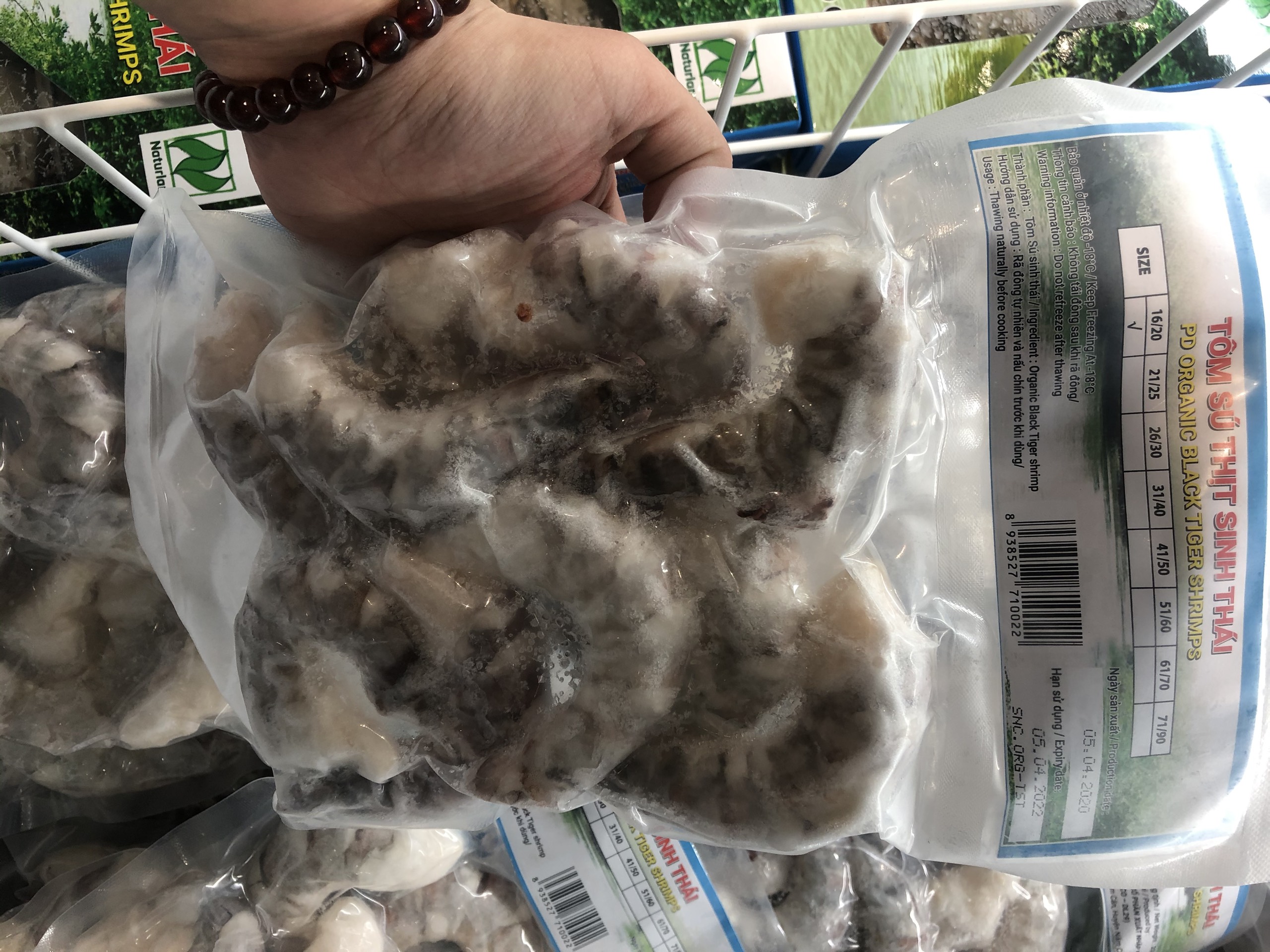Tôm sú thịt sinh thái Seaprodex kích cỡ 16/20-250gr.