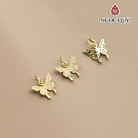 Charm bạc treo hình con bướm đính đá - Ngọc Quý Gemstones