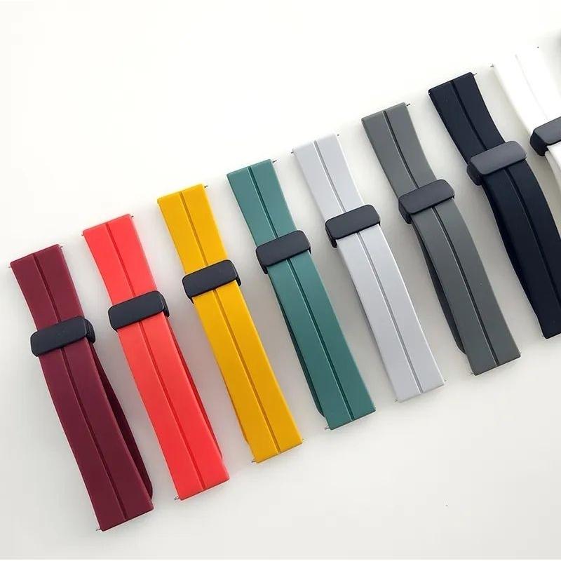 Dây silicon khoá nam châm màu đen dành cho đồng hồ Haylou RT3 LS16