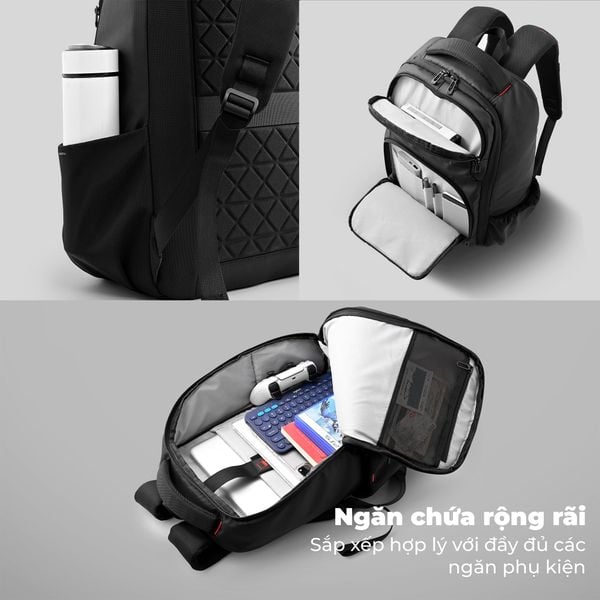 Balo Laptop 15.6 inch KINGBAG POROS - Hàng Chính Hãng