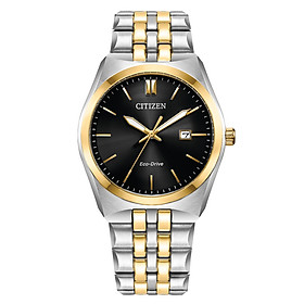 Đồng Hồ Nam Citizen Dây Kim Loại Máy Eco-Drive BM7334-58E - Mặt Đen