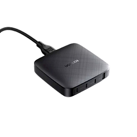 Củ sạc nhanh để bàn 4 cổng USB-C Ugreen 70869 100W 4port USB-C Màu đen CD226 Hàng chính hãng