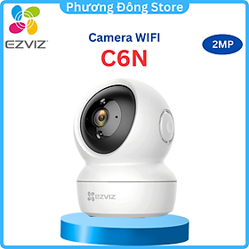 Camera Wi-fi EZVIZ C6N 2MP Trong Nhà, FHD 1080P, Quay Quét 360 Độ, Đàm Thoại Hai Chiều - Hàng Chính Hãng