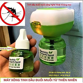 MÁY XÔNG TINH DẦU ĐUỔI MUỖI TẶNG LỌ TINH DẦU ĐUỔI MUỖI CHẤT LƯỢNG