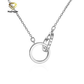 Dây chuyền bạc Ý 925 Huệ Ngân - Hai nửa yêu thương PP1706