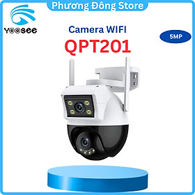 Camera Wifi Yoosee PTZ 2 Mắt Xoay 360 Độ - Đàm Thoại 2 Chiều - Báo Động Chống Trộm - Ban Đêm Có Màu - hàng nhập khẩu
