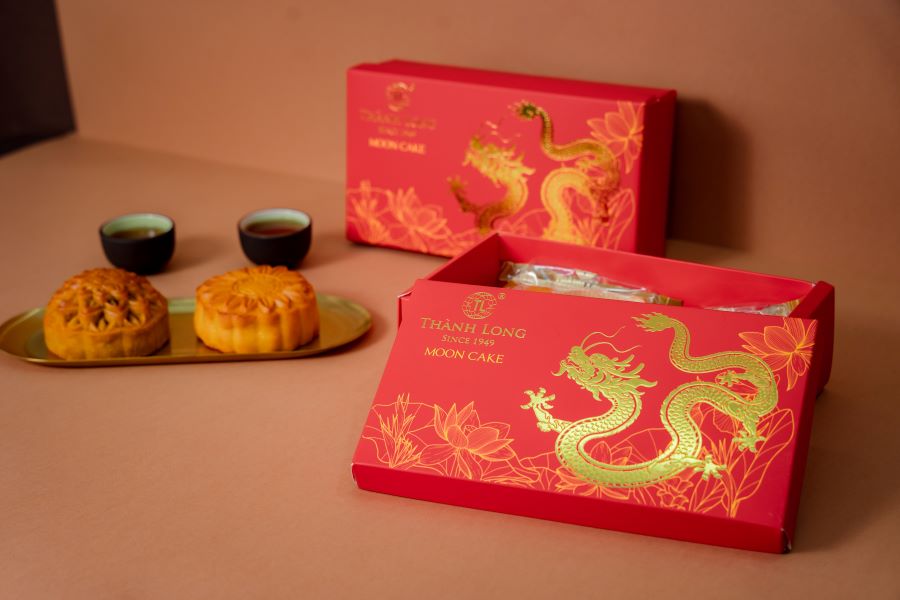 Hộp 2 bánh trung thu 2 trứng 270g - Thành Long (540g) - Việt Nam