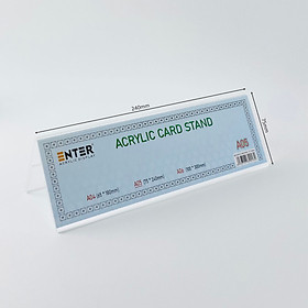 Biển chức danh, Bảng tên để bàn, Kệ mica chức vụ 2 mặt Enter A05 240x75mm trung (20)