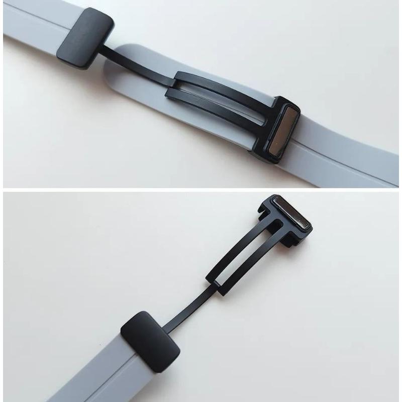 Dây silicon khoá nam châm màu đen dành cho đồng hồ Haylou RT3 LS16