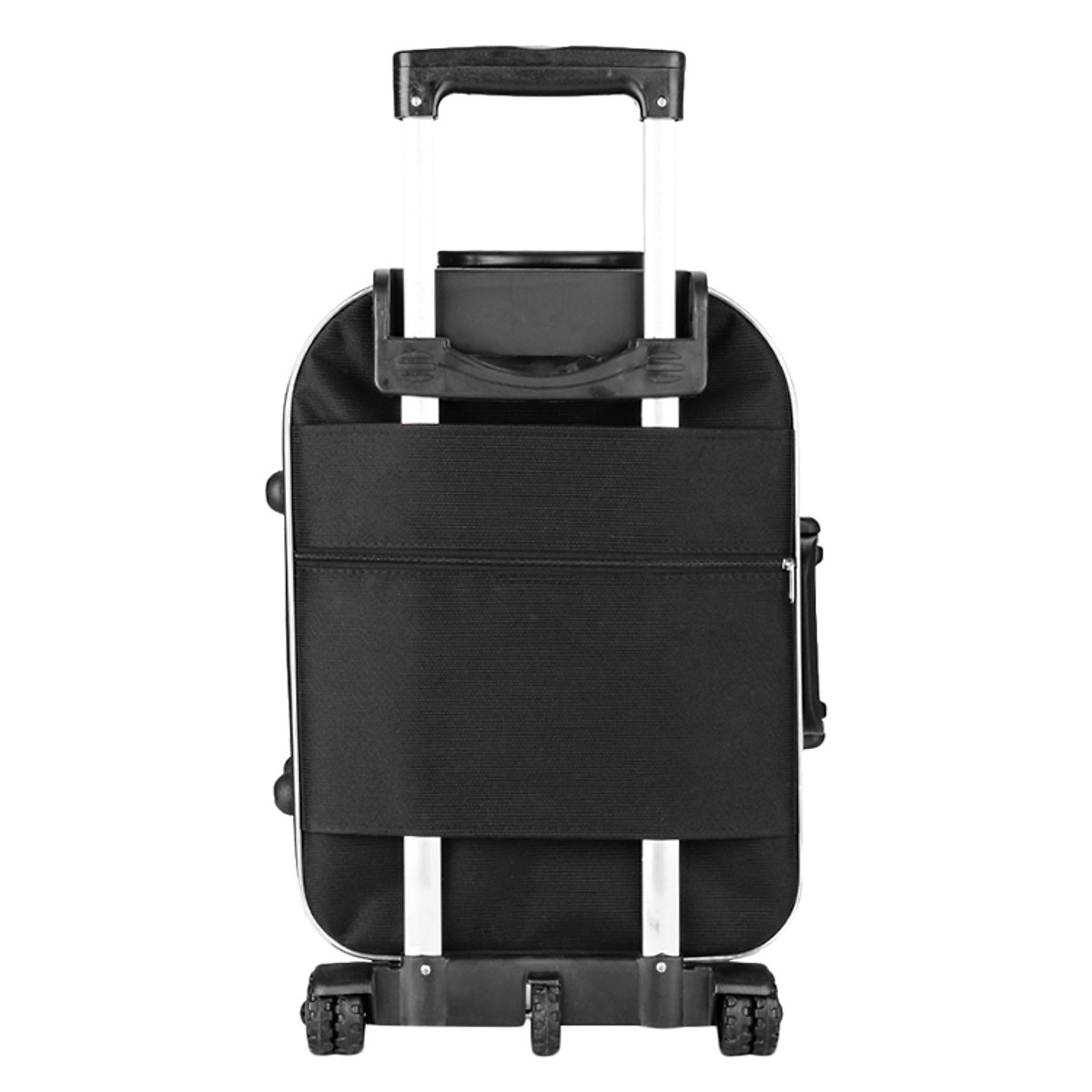 Vali Kéo Du Lịch Laka Màu Đen Phối đỏ Có Nắp - 22 Inch